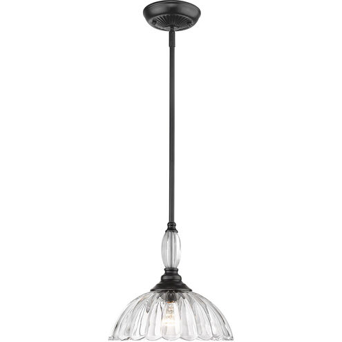 Audra 1 Light 12 inch Matte Black Pendant Ceiling Light